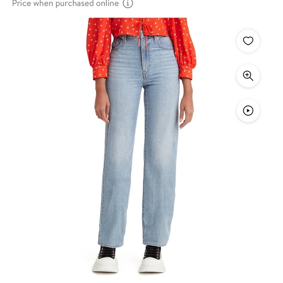Levi’s High Waisted Straight Jeans - Picture 1 of 11